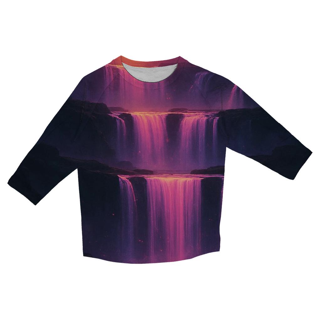 Indigo Cascades At Sunfall Ridge designer 3/4 sleeve blouses