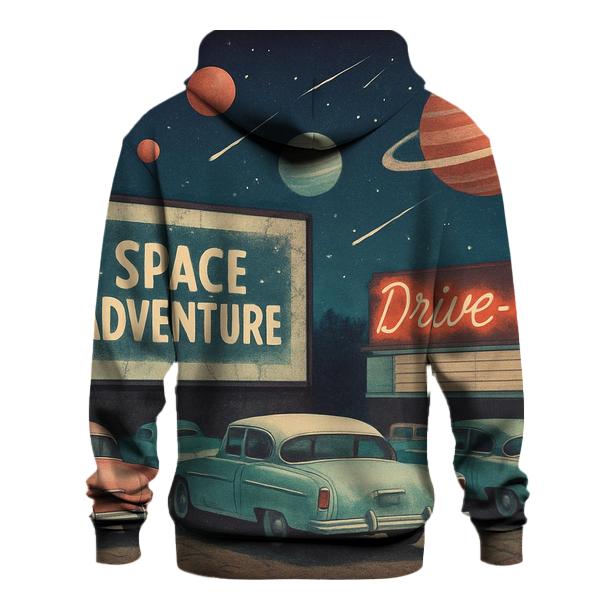 Vintage Cosmic Drive In Scene hoodie designs