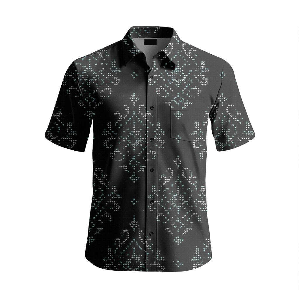 Deep Space Dot Matrix Damask unique embroidered patterns