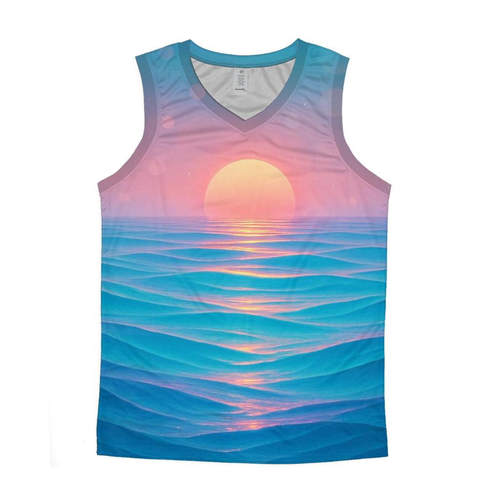 Twilight Tides Of Prism Bay cotton sleeveless tops