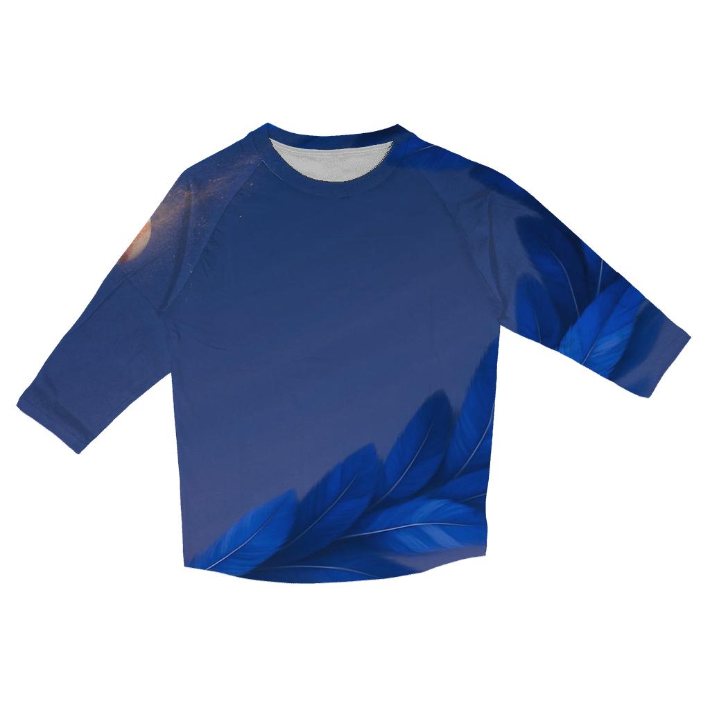 Feather Arc Pulse Of Blue Jays Power custom 3/4 sleeve shirts