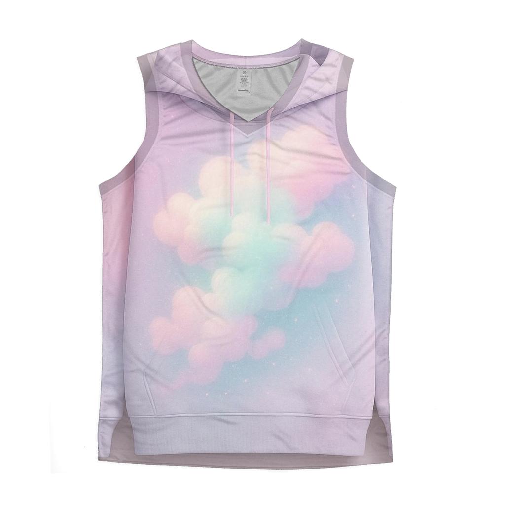 Pastel Dream Cloud Gradient casual summer tank tops