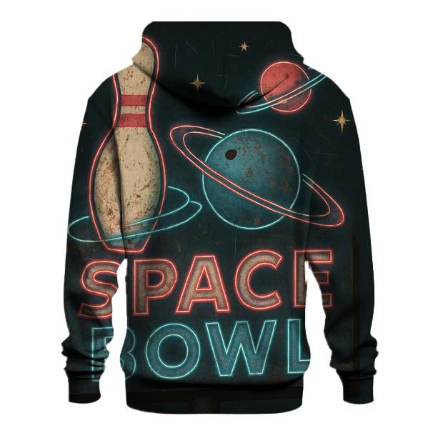 Distressed Neon Space Bowl Sign custom hoodies