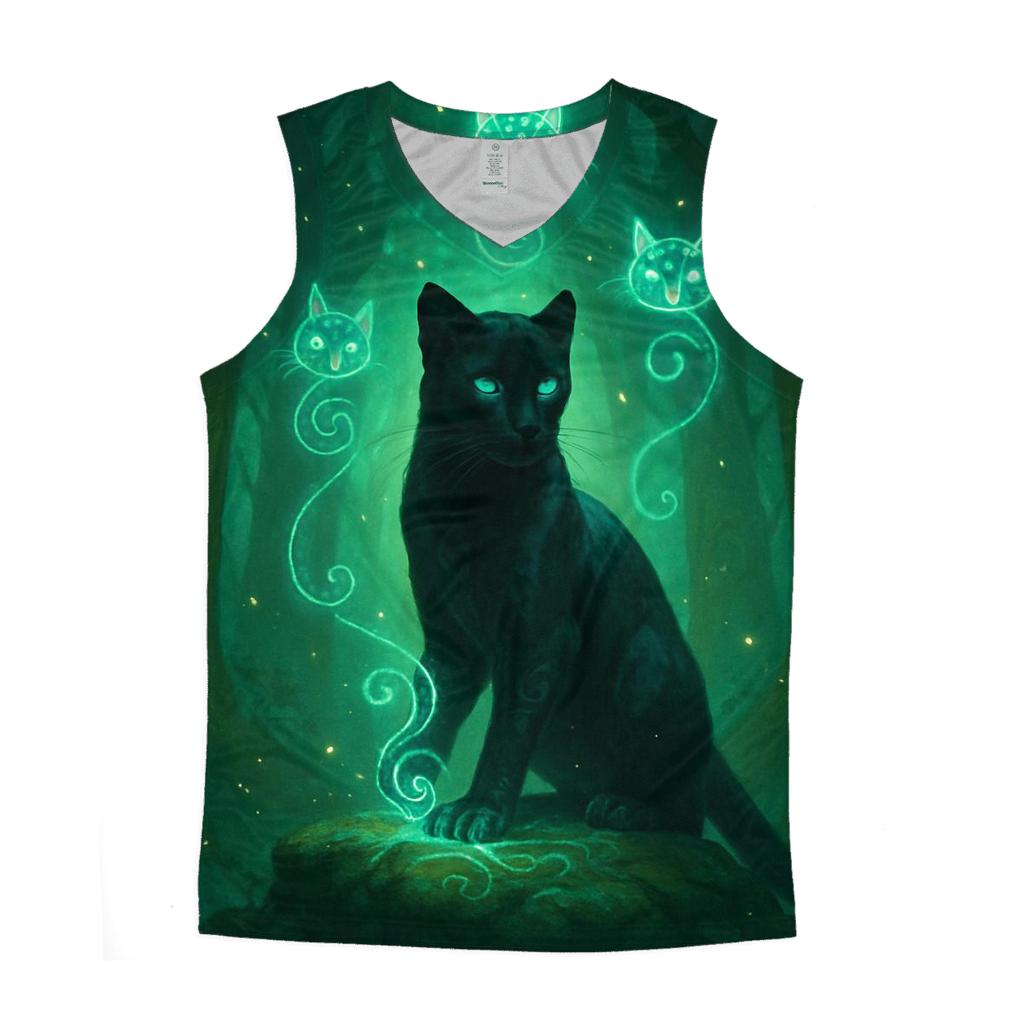 Mystic Rune Forest Panther stylish racerback tanks