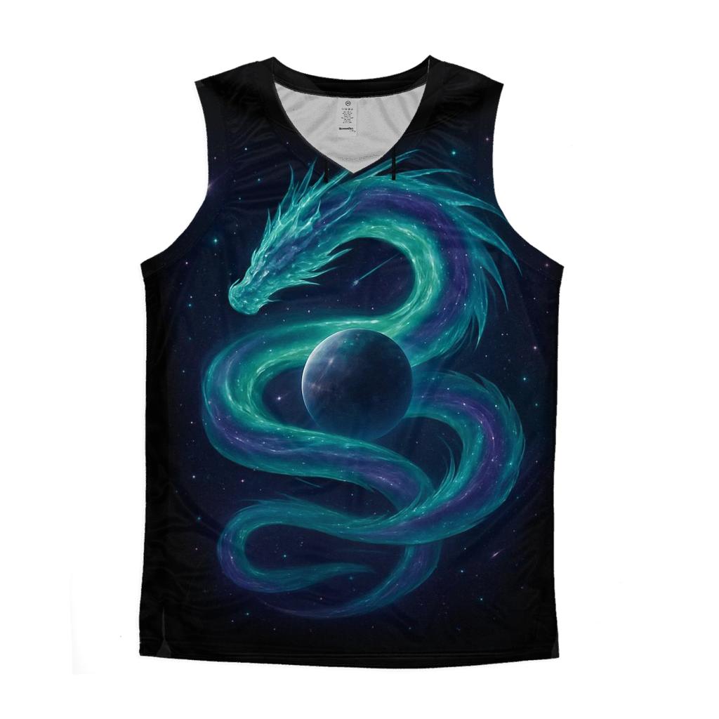 Aurora Dragon Of The Void personalized athletic tanks