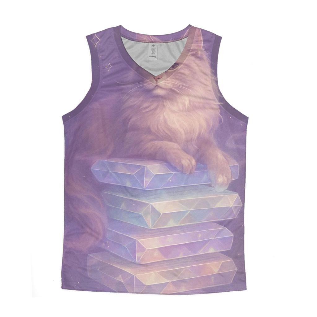 Crystal Library Reading Cat stylish racerback tanks