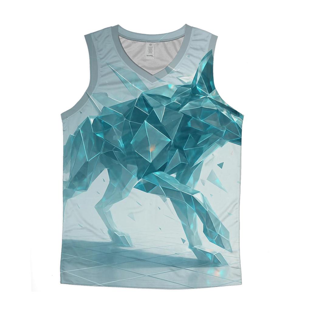 Quantum Shard Wolf stylish racerback tanks