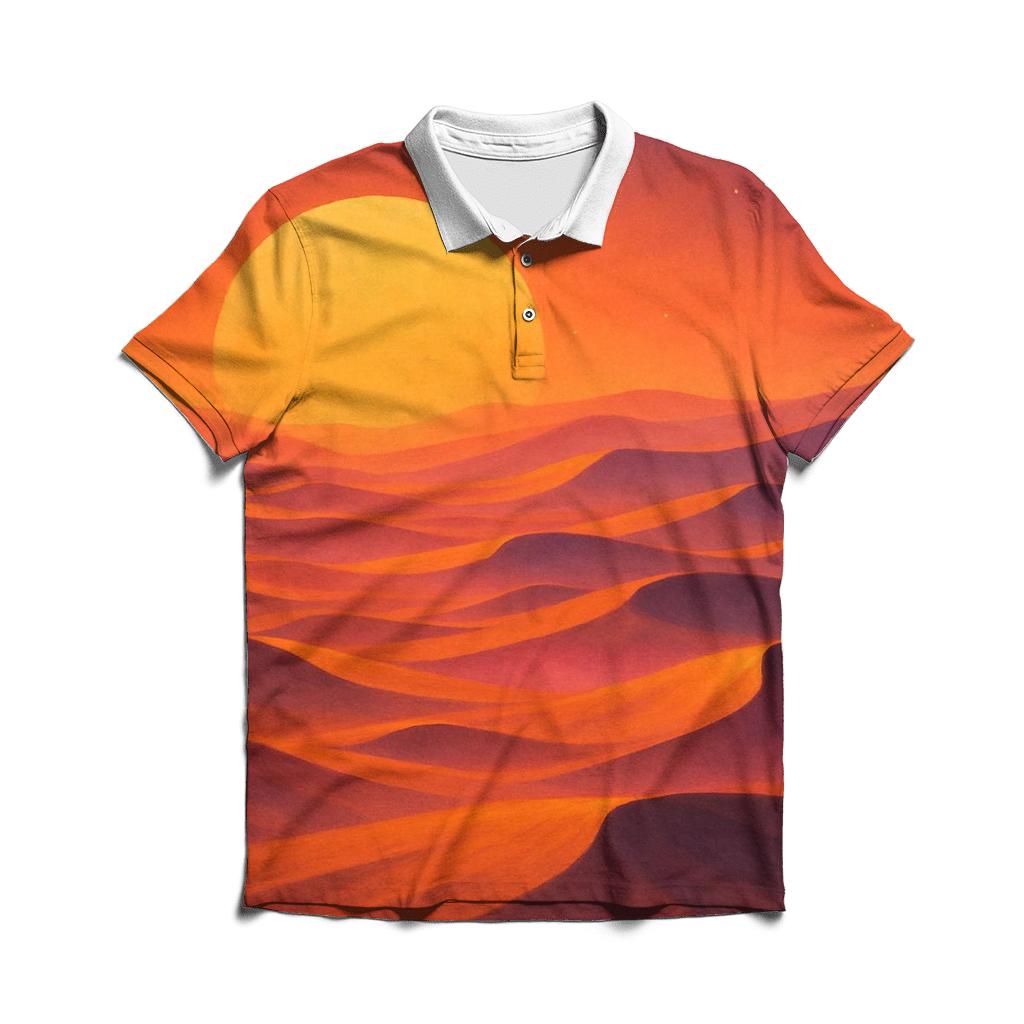 Celestial Dunes At Emberfall classic pique polos