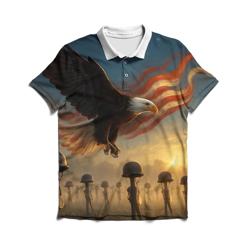 Eagles Oath Above The Fallen casual sports polo shirts