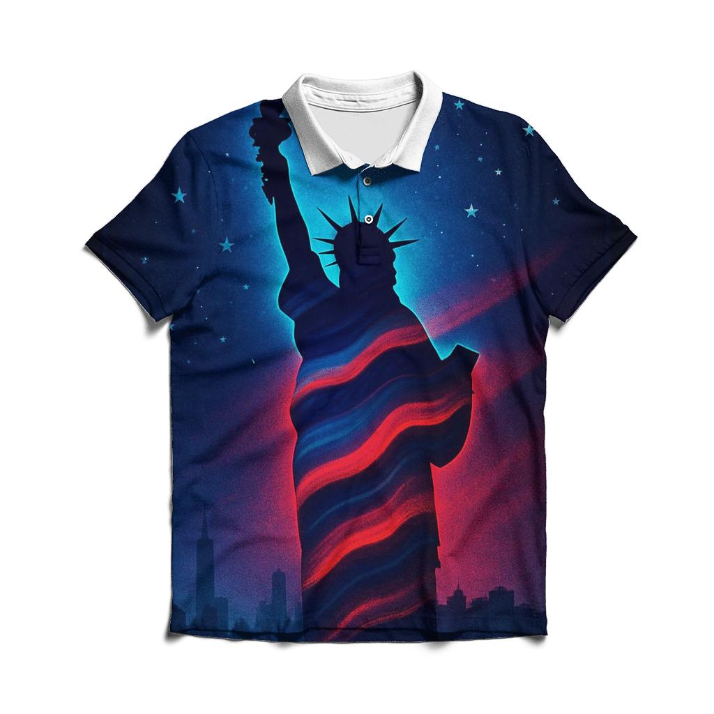 Liberty Aurora Drift branded logo polo shirts