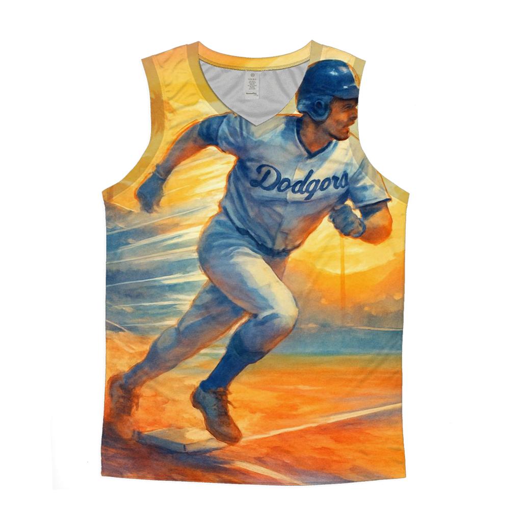 California Sunset Baseline Dash designer workout tanks