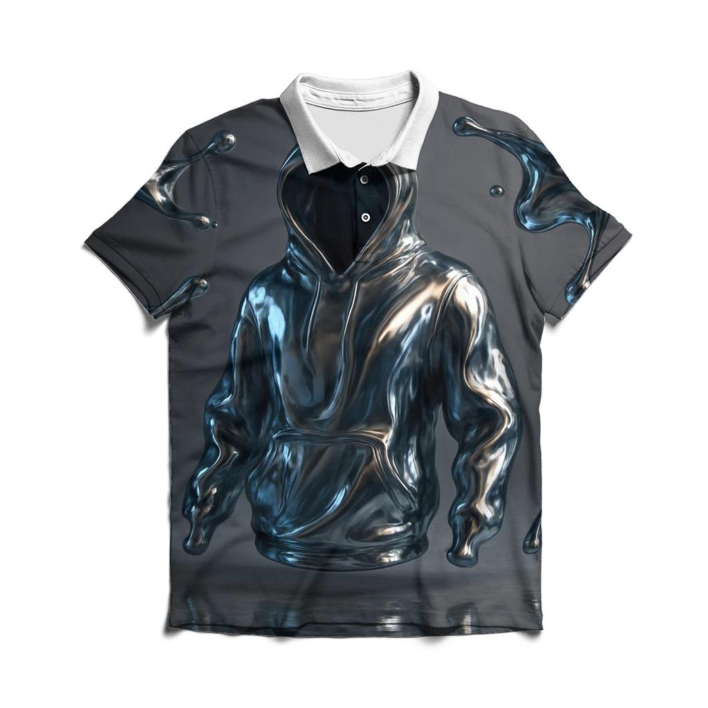 Liquid Mirage Gradient custom polo shirts