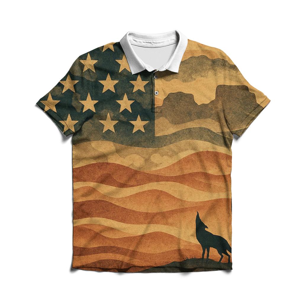 Desert Camo Anthem casual sports polo shirts