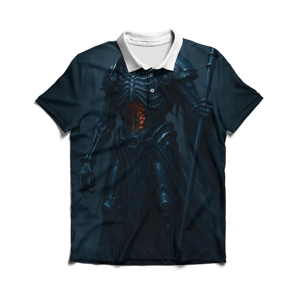 Reaper Of The Iron Eclipse premium cotton polo shirts