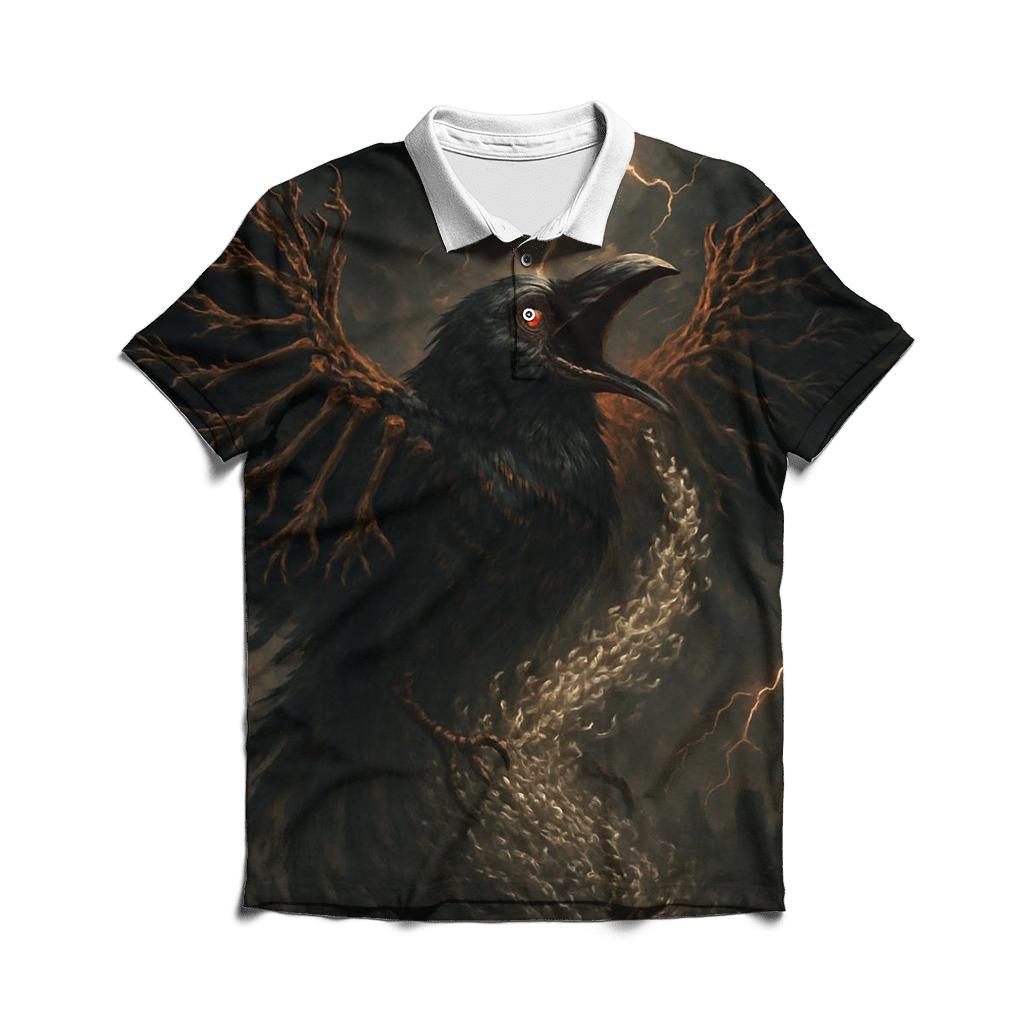 Raven Harvester Of Souls stylish collar polo tees