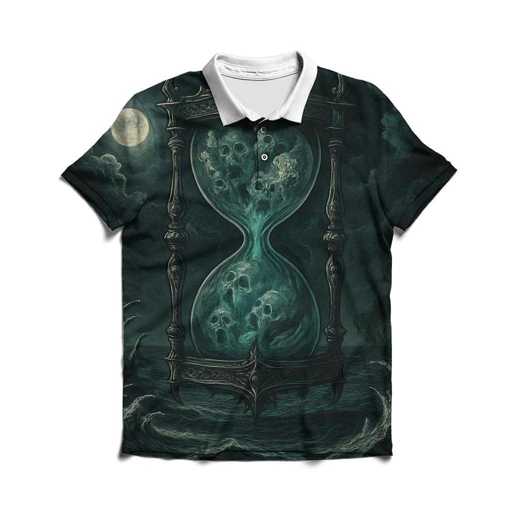 Hourglass Of The Drowned Moon designer slim fit polos
