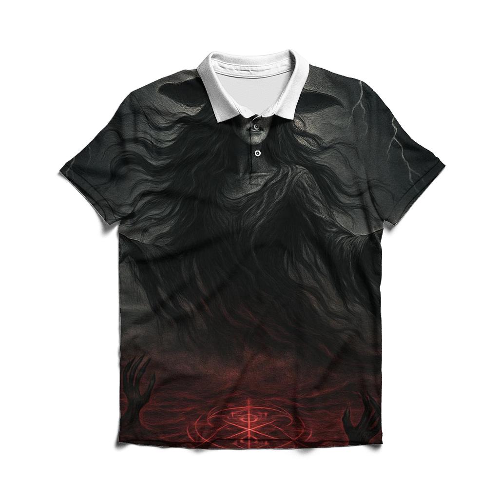Witch Of The Crimson Tides branded logo polo shirts