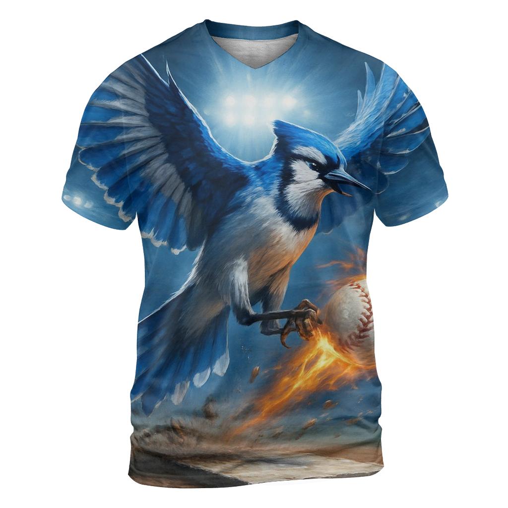 Blue Jays Skybound Diamond Surge vibrant all-over design tees