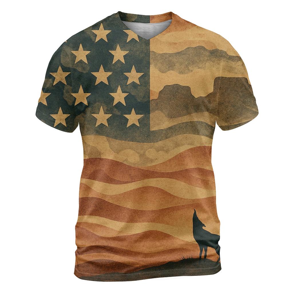 Desert Camo Anthem personalized full print shirts