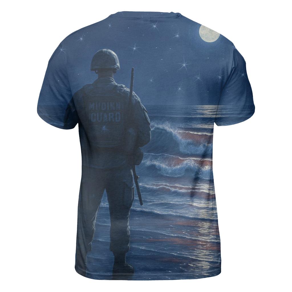 Silent Watch At The Homefront Shore artistic all-over print tops