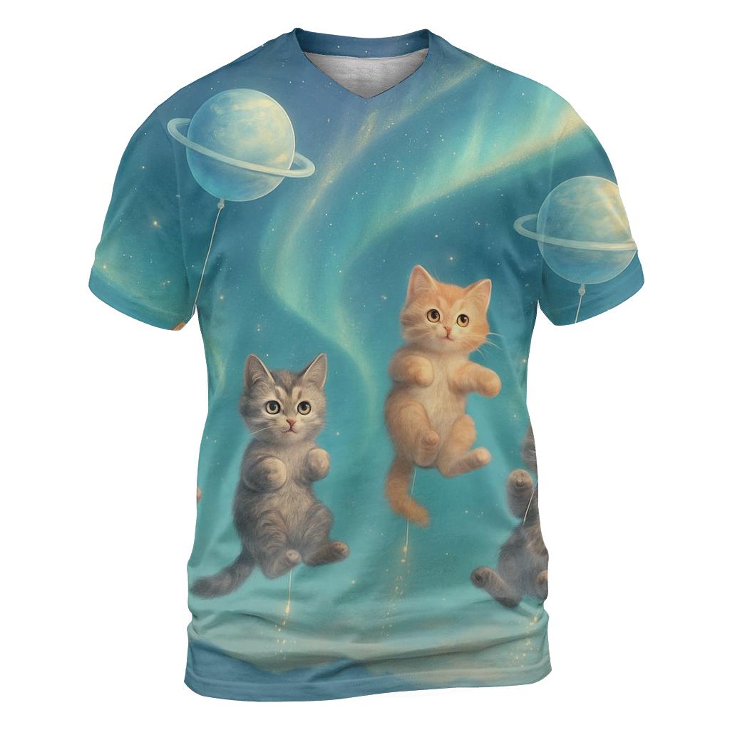 Aurora Balloon Dream Cats custom all-over print shirts