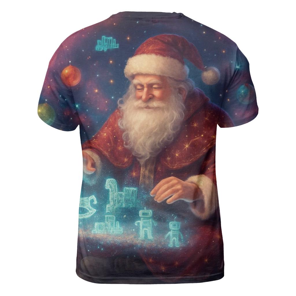 Nebula Workshop Santa trendy printed shirt styles