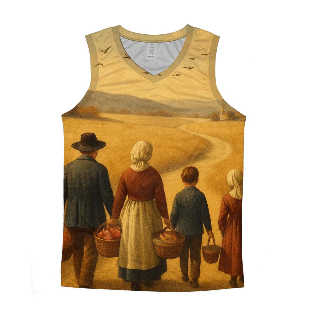 Pilgrim Path Through Amber Fields sports performance tank tops