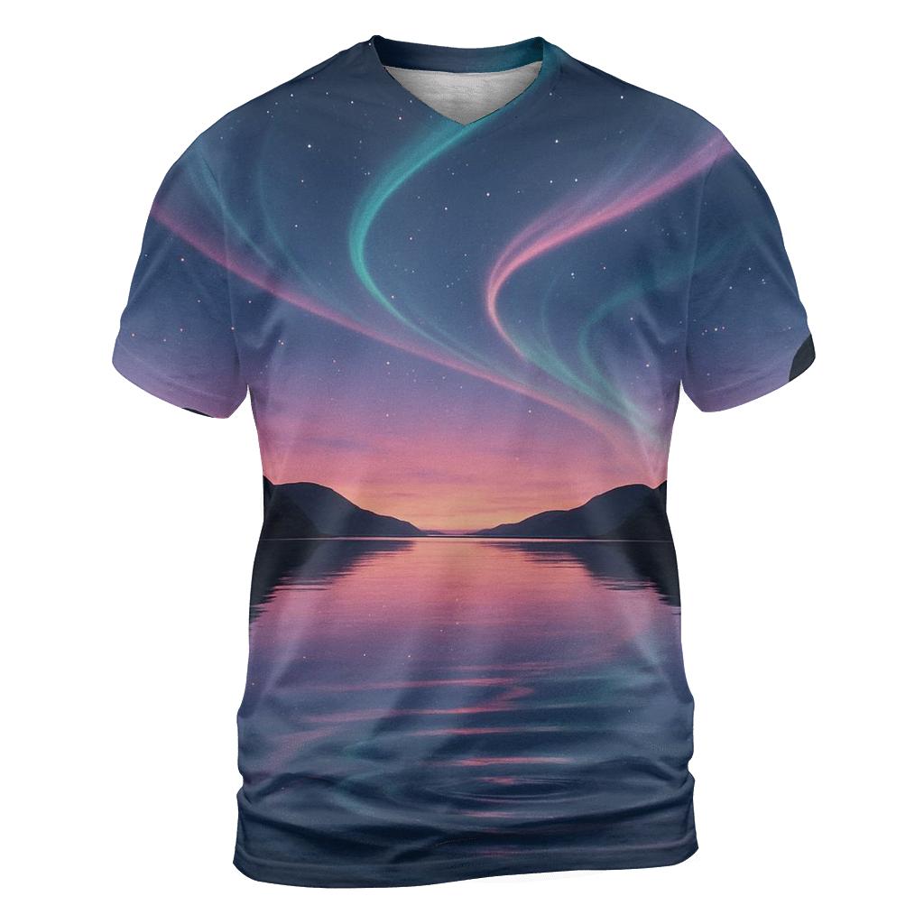 Aurora Lagoon At Rose Quartz Sunset custom all-over print shirts