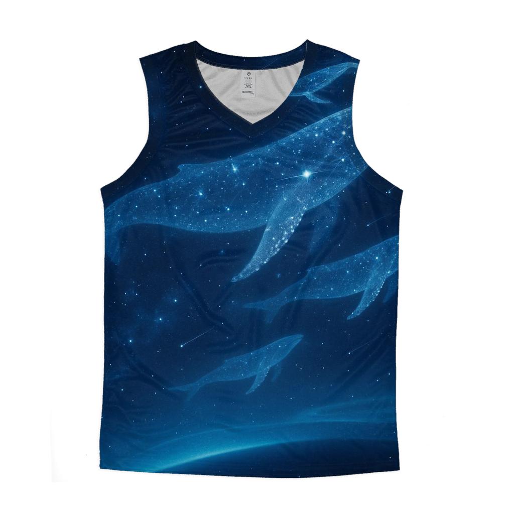 Celestial Whale Migration custom tank tops
