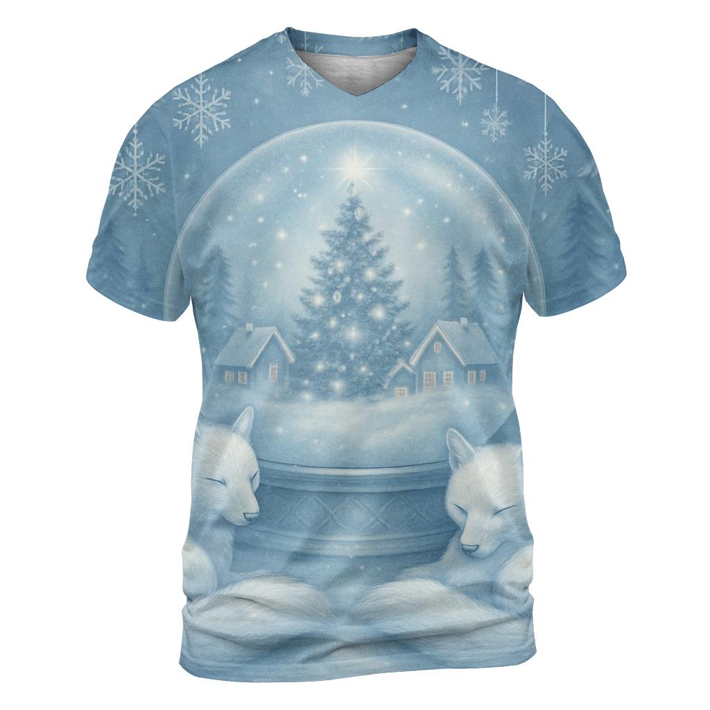 Snow Globe Forest Guardians artistic all-over print tops