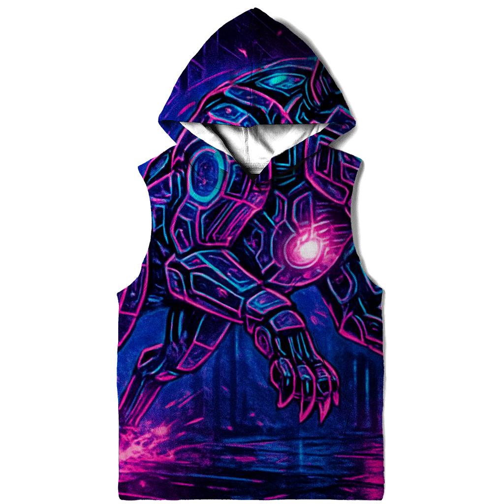 Neon Circuit Alpha embroidered hoodies