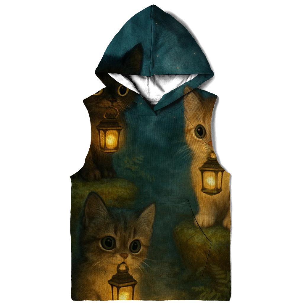 Forest Lantern Guardian Cats hoodies fashion