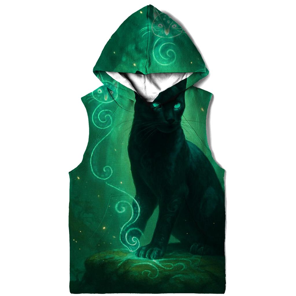 Mystic Rune Forest Panther pullover hoodies