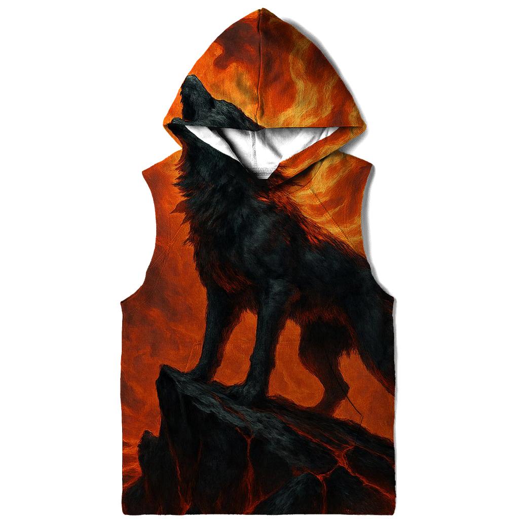 Volcanic Spirit Howl printed hoodies