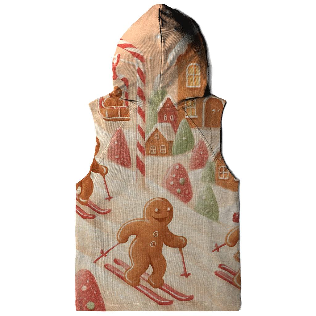 Gingerbread Ski Village Rush graphic hoodies
