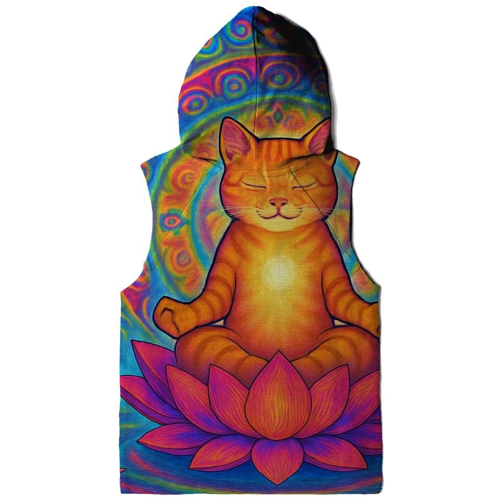 Psychedelic Lotus Dream Cat custom hoodies
