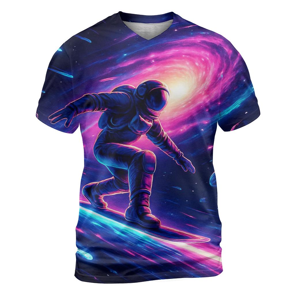 Cosmic Rail Surfer unique graphic print tees