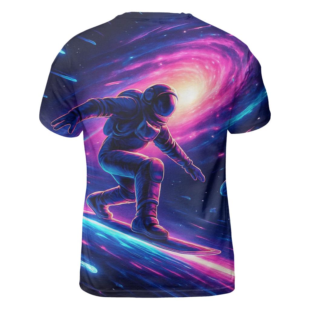 Cosmic Rail Surfer unique graphic print tees