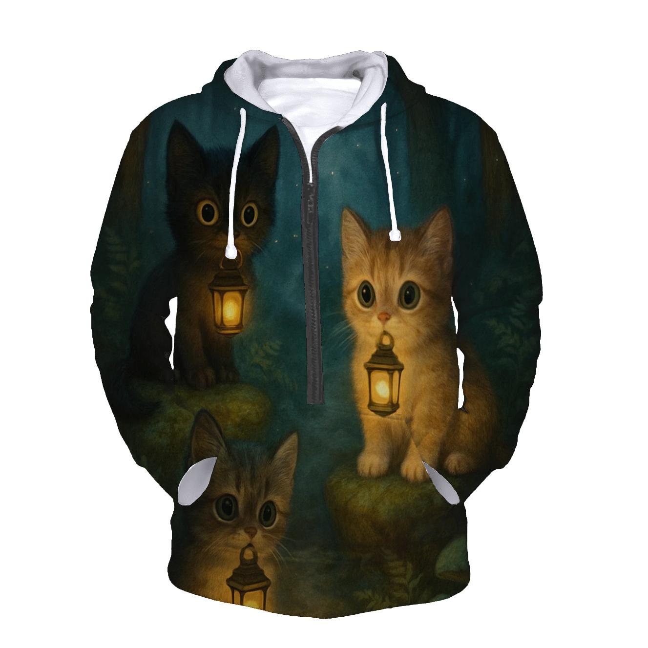 Forest Lantern Guardian Cats hoodie trends