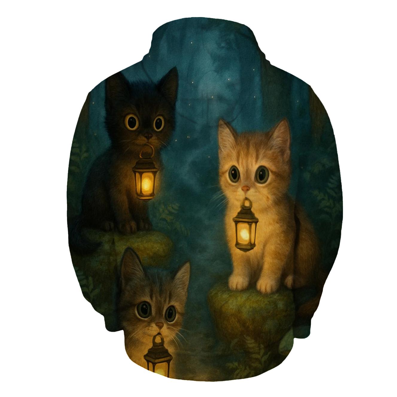 Forest Lantern Guardian Cats hoodie trends