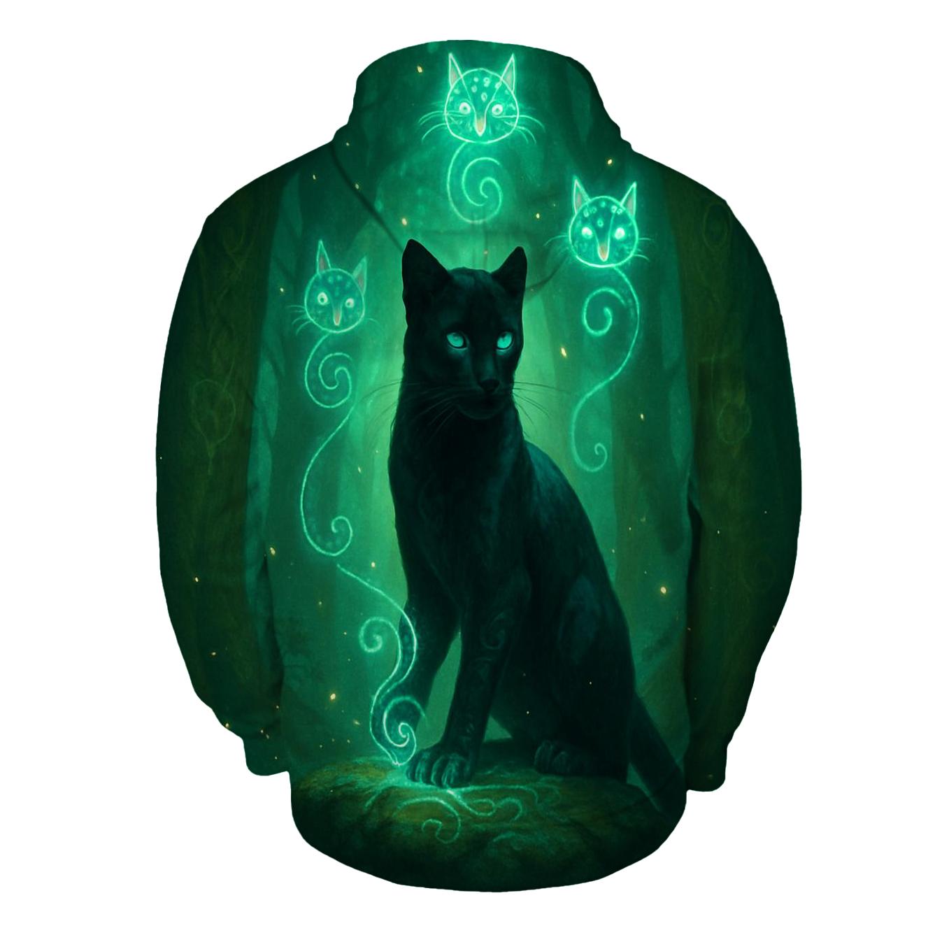 Mystic Rune Forest Panther hoodies fashion