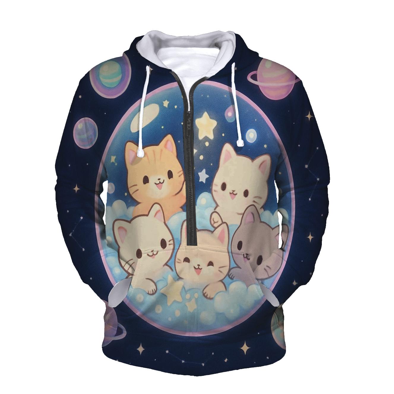 Cosmic Bubble Bath Kittens hoodie trends