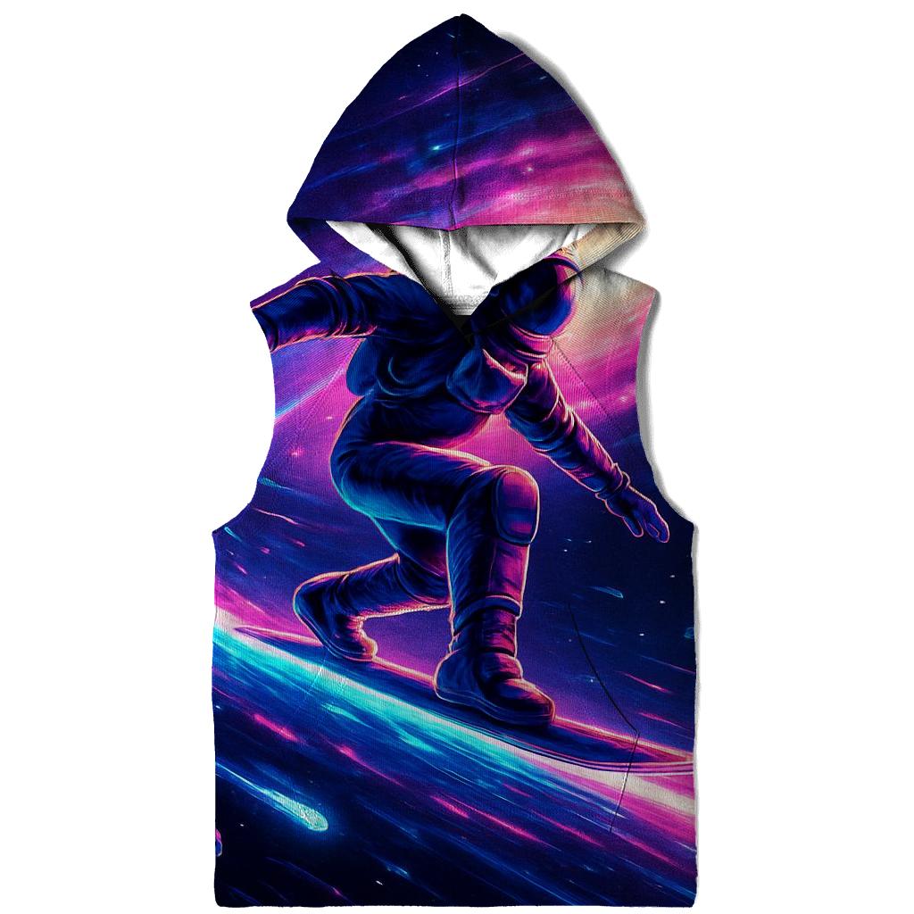 Cosmic Rail Surfer embroidered hoodies