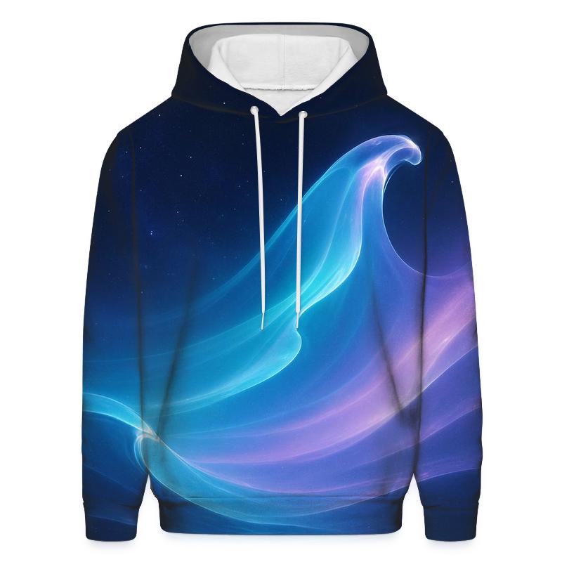 Celestial Tide Gradient embroidered hoodies