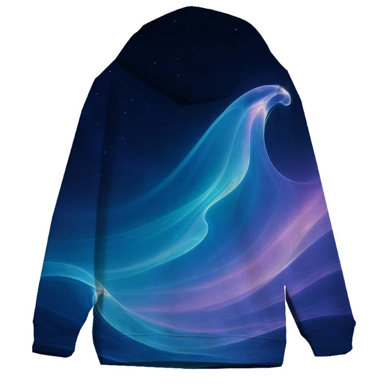 Celestial Tide Gradient embroidered hoodies