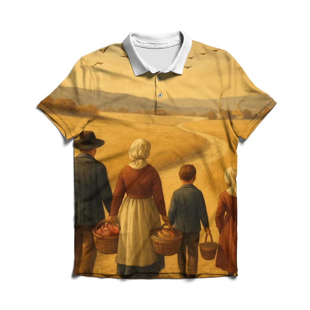 Pilgrim Path Through Amber Fields classic pique polos