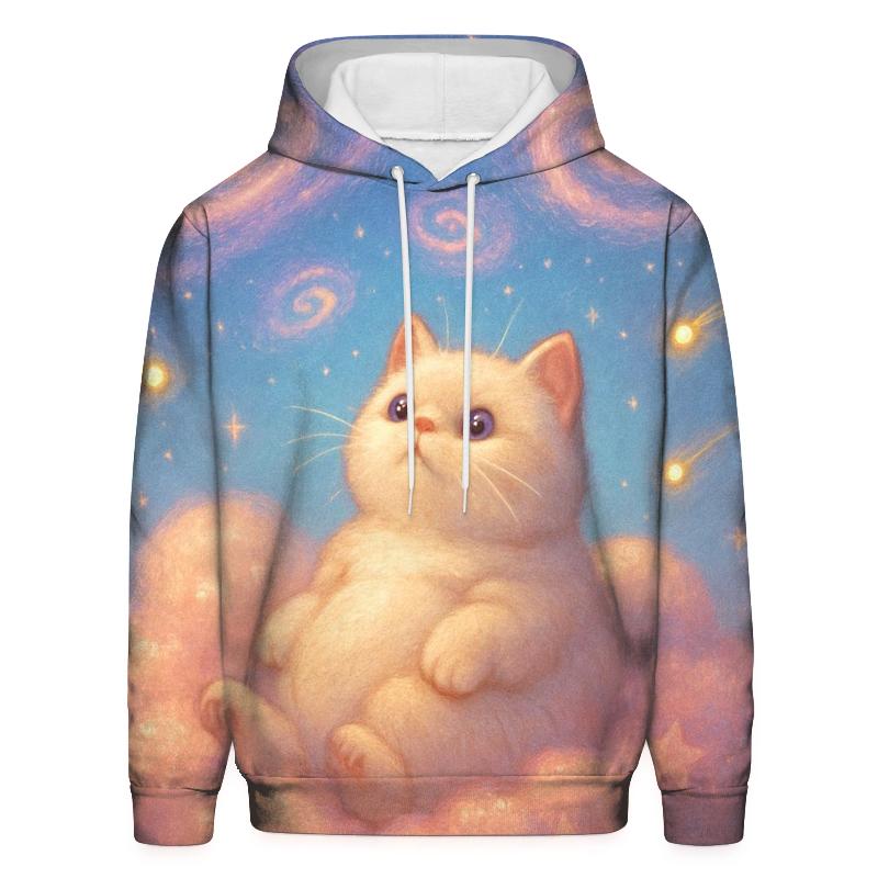 Candy Cloud Stargazer Kitten zip-up hoodies