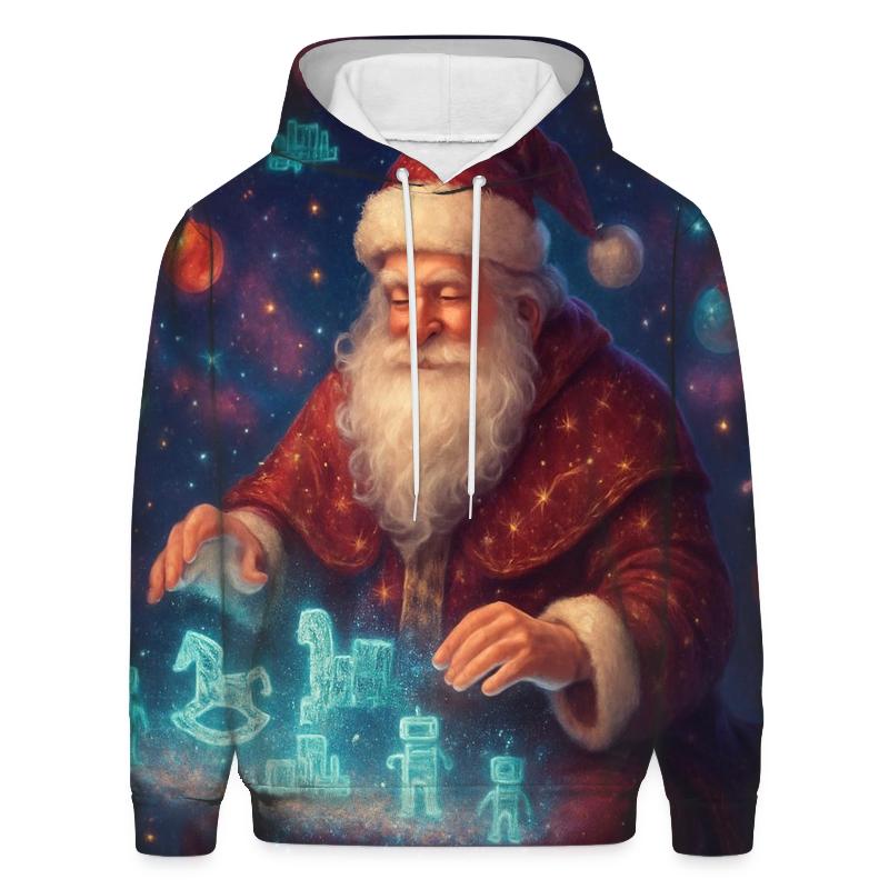 Nebula Workshop Santa printed hoodies