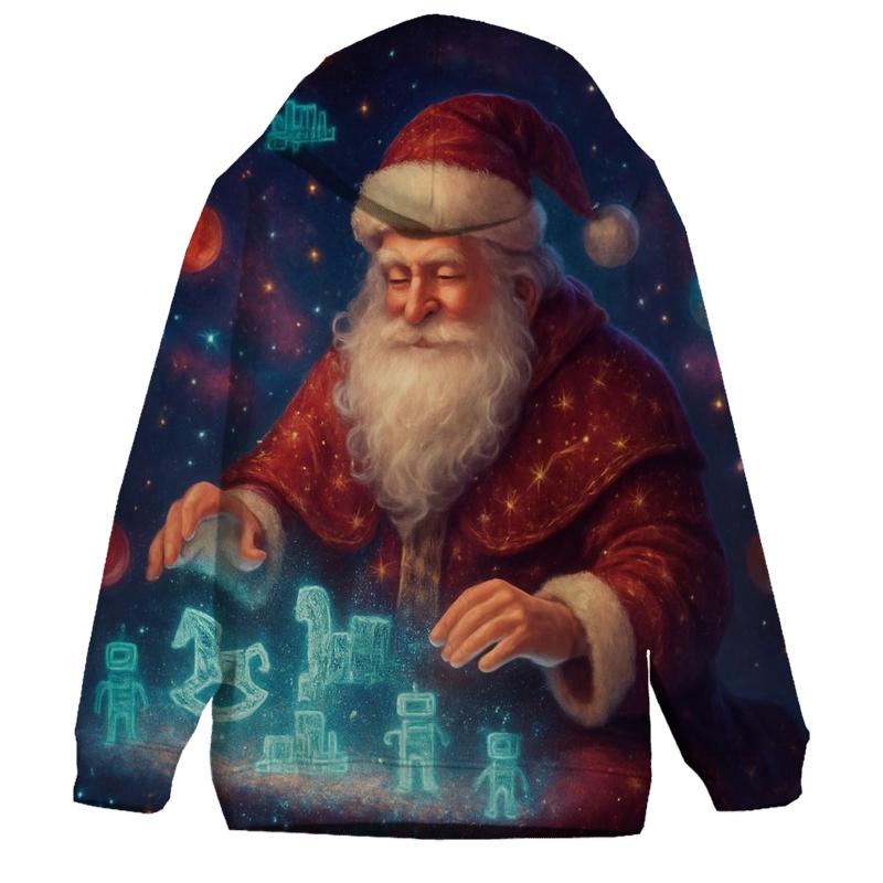 Nebula Workshop Santa printed hoodies