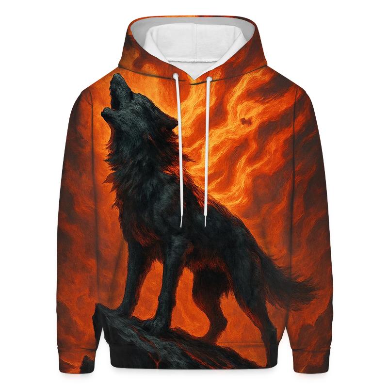 Volcanic Spirit Howl zip-up hoodies